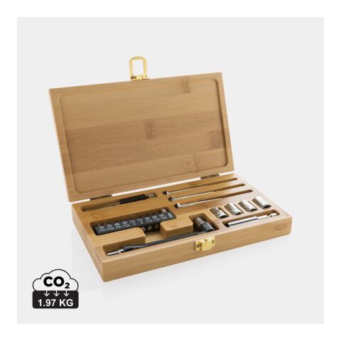 Ensemble d&#039;outils en bambou 21 pièces Carvine marron | sans marquage | non disponible | non disponible