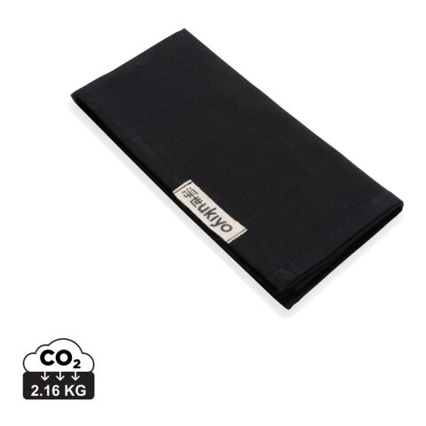Set de 4 serviettes de table Ukiyo en rcotton 180gr Aware™ noir | sans marquage | non disponible | non disponible | non disponible