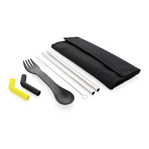 Set pailles 2 pcs et couverts Tierra