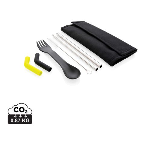 Set pailles 2 pcs et couverts Tierra