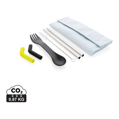 Set pailles 2 pcs et couverts Tierra