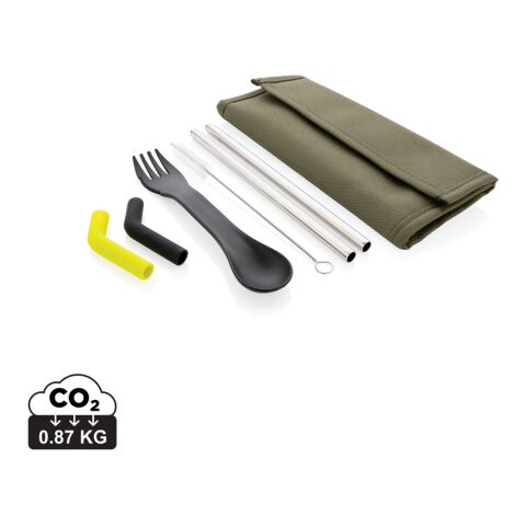 Set pailles 2 pcs et couverts Tierra
