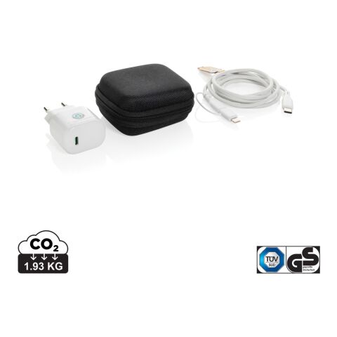 Set de 2 chargeurs 20W en PET recyclé RCS Boost noir | sans marquage | non disponible | non disponible