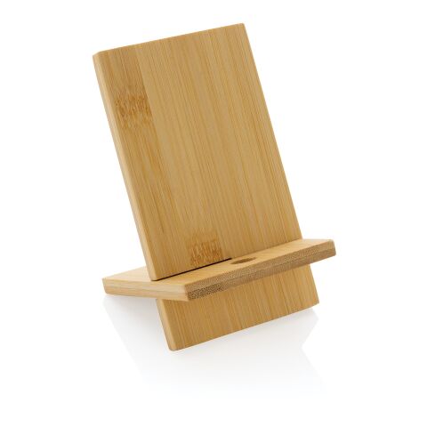 Support téléphone en bambou FSC® dans une boîte kraft FSC®