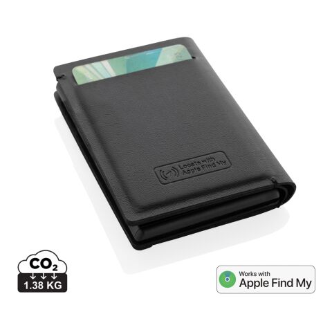 Porte cartes avec géolocalisation en polyester RCS Seekcard noir | sans marquage | non disponible | non disponible