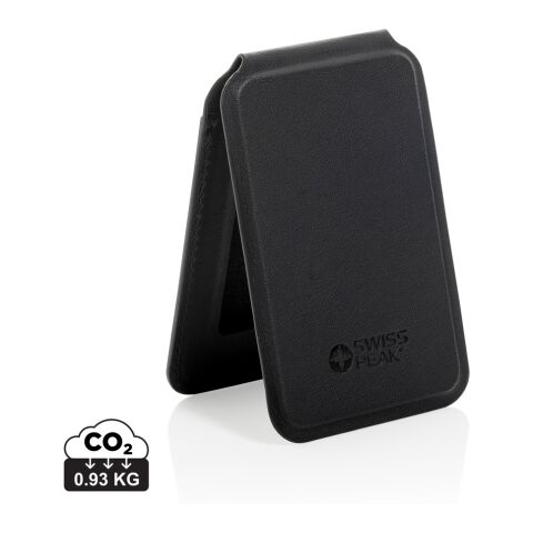 Portefeuille magnétique en PU recyclé Magstand RCS noir | sans marquage | non disponible | non disponible | non disponible