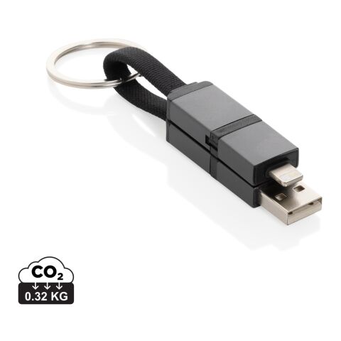 Câble de charge rapide 4 en 1 60W en aluminium recyclé Terra