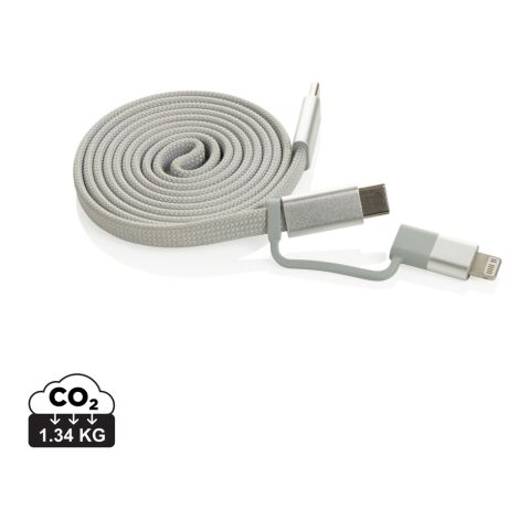 Câble magnétique 60W 2 en 1 Arc en PET RCS