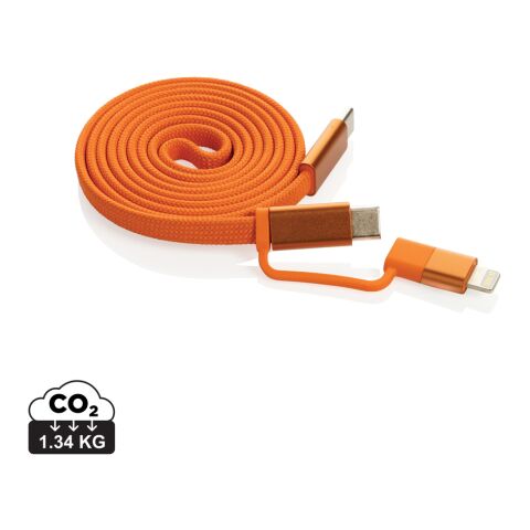 Câble magnétique 60W 2 en 1 Arc en PET RCS