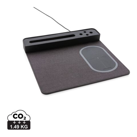 Tapis de souris Air avec chargeur à induction 5W noir | sans marquage | non disponible | non disponible