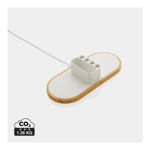 Chargeur 10W en plastique recyclé RCS et bambou FSC® Ontario