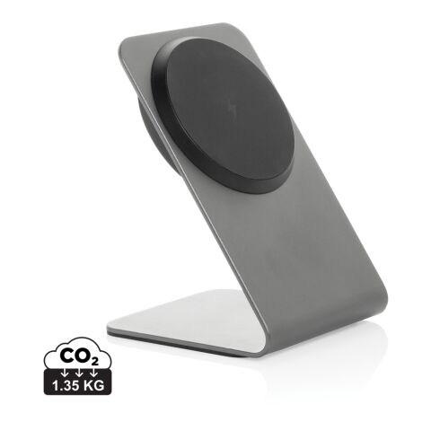 Support de recharge magnétique 15W en aluminium Terra gris | sans marquage | non disponible | non disponible