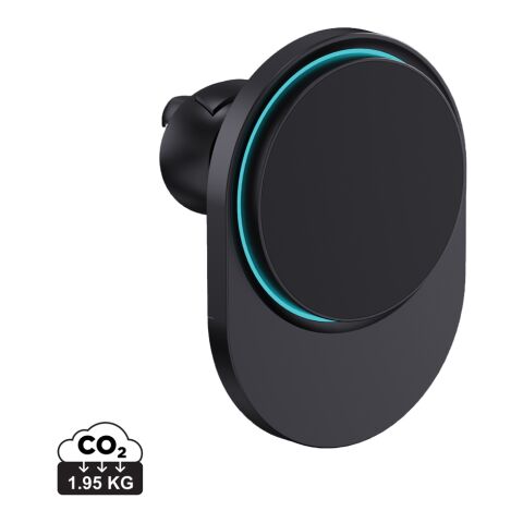 Support magnetique à voiture 15W en plastique RCS PowerCruze noir | sans marquage
