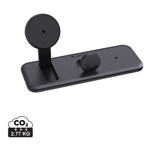 Chargeur 3 en 1 magnétique 15W Urban Vitamin Torrance noir | sans marquage | non disponible | non disponible