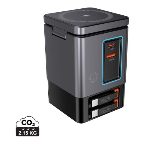 Chargeur 105W avec câbles Urban Vitamin Sacramento gris-noir | sans marquage | non disponible | non disponible