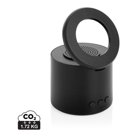 Enceinte 3W avec support en plastique recyclé RCS Magpulse noir | sans marquage | non disponible | non disponible