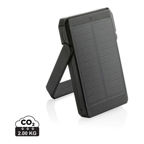 Powerbank solaire 5000 mAh et 10W en plastique RCS Skywave noir | sans marquage | non disponible | non disponible