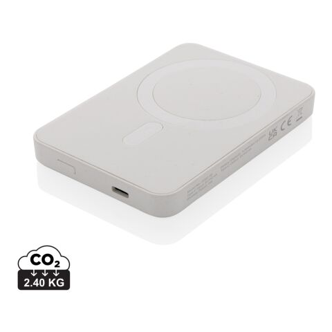 Powerbank magnétique 5000mAh en plastique RCS Magnetix blanc | sans marquage | non disponible | non disponible