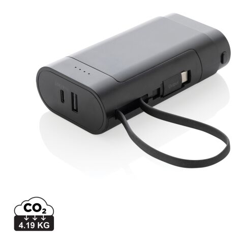 Powerbank avec batterie amovible 10.000 mAh Cyclecell noir | sans marquage | non disponible | non disponible