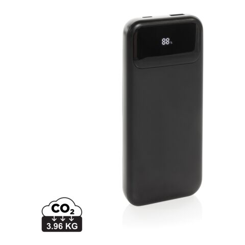 Powerbank 10.000mAh en plastique RCS avec câbles Turbopack noir | sans marquage | non disponible | non disponible