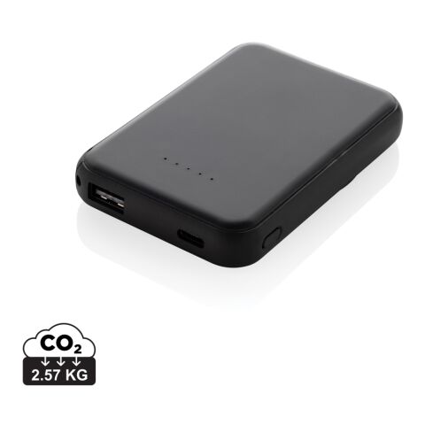 Powerbank 5000mAh et 5W en plastique recyclé RCS Stellar noir | sans marquage | non disponible | non disponible