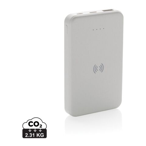 Powerbank 5000mAh avec induction 5W en plastique recyclé RCS