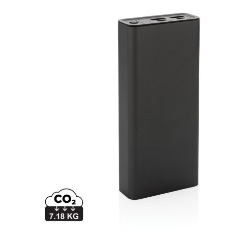 Powerbank 20.000 mAh et 20W en aluminium recyclé RCS Terra gris | sans marquage | non disponible | non disponible