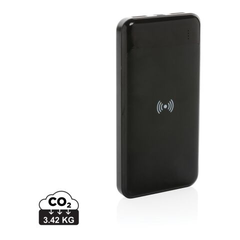 Powerbank avec induction en plastique recyclé RCS noir | sans marquage | non disponible | non disponible