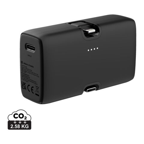 Powerbank 20W PD en plastique RCS Urban Vitamin Los Angeles noir | sans marquage | non disponible | non disponible