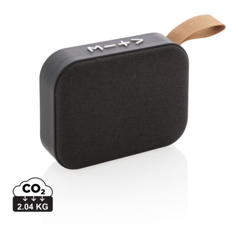 Enceinte 3W en tissu- Batterie 300 mAh noir-noir | sans marquage | non disponible | non disponible