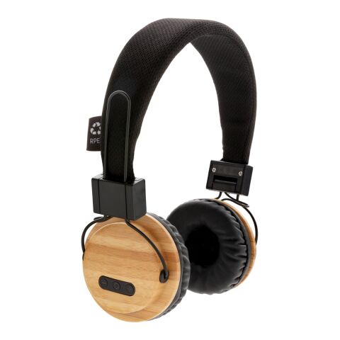 Casque audio sans fil en bambou