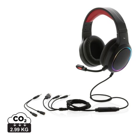 Casque gaming RGB noir | sans marquage | non disponible | non disponible