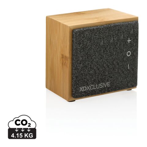 Haut-parleur sans fil 5W en bambou FSC® Wynn marron | sans marquage | non disponible | non disponible