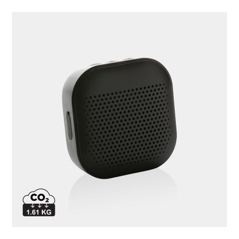 Enceinte 3W en plastique recyclé RCS Soundbox noir | sans marquage | non disponible | non disponible