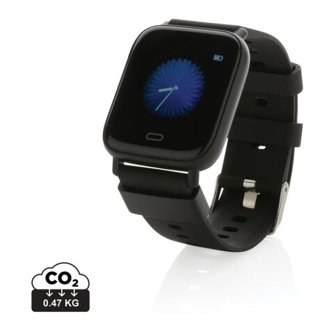 Montre connectée FIT en TPU recyclé RCS noir | sans marquage | non disponible | non disponible