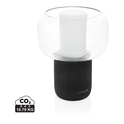 Lampe avec haut-parleur 10W en plastique recyclé RCS Lux noir | sans marquage | non disponible | non disponible