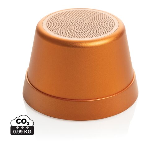 Haut-parleur magnétique 5W en aluminium recyclé RCS Nivio orange | sans marquage | non disponible | non disponible
