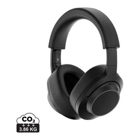 Casque ANC sans fil réparable plastique recyclé RCS Irvine noir | sans marquage | non disponible | non disponible