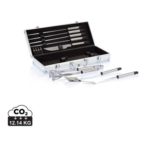 Set de 12 pcs pour barbecue en coffret aluminium