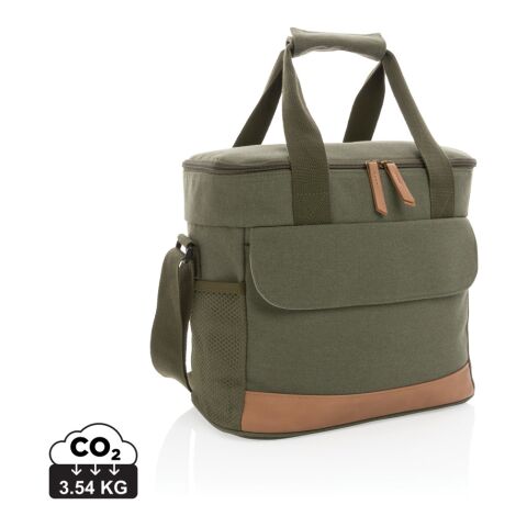 Sac isotherme Impact AWARE™ en toile 16oz recyclé vert | sans marquage | non disponible | non disponible | non disponible