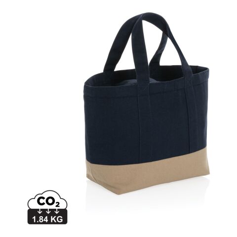 Sac isotherme en toile recyclé et non teinté Impact AWARE ™ bleu marin | sans marquage | non disponible | non disponible