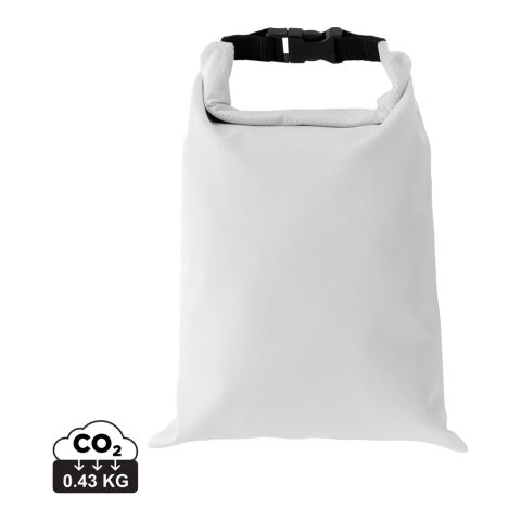 Sac à lunch pliable 30x20cm en rPET AWARE™ Snackstrap blanc | sans marquage | non disponible | non disponible