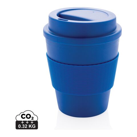 Mug en PP recyclable avec couvercle à vis 350ml bleu | sans marquage | non disponible | non disponible