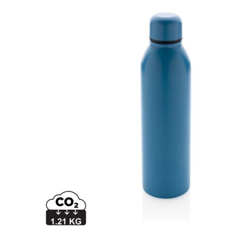 Bouteille isotherme en acier inoxydable recyclé RCS bleu | sans marquage | non disponible | non disponible