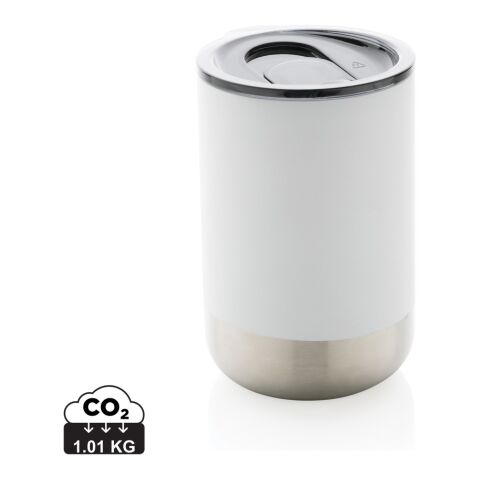 Mug en acier inoxydable recyclé RCS Blanc | sans marquage | non disponible | non disponible