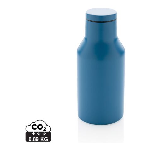 Bouteille compacte en acier inoxydable recyclé RCS bleu | sans marquage | non disponible | non disponible