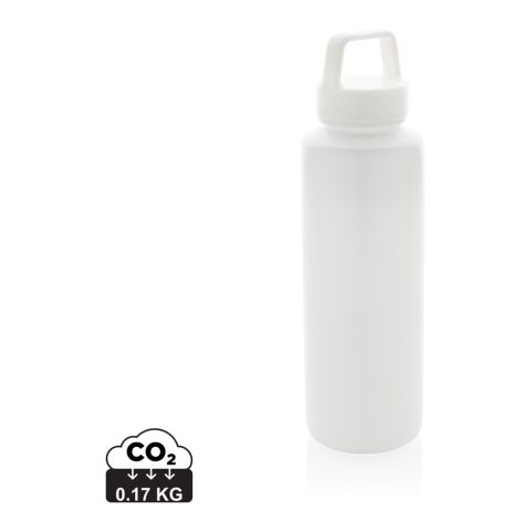 Bouteille 500ml en PP recyclé RCS et avec poignée Blanc | sans marquage | non disponible | non disponible