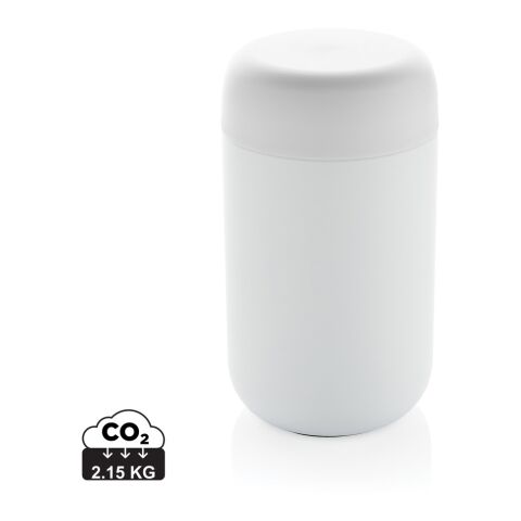 Mug isotherme en acier inoxydable recyclé certifié RCS Brew blanc | sans marquage | non disponible | non disponible