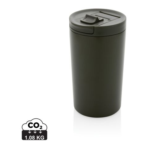 Mug 300ml isotherme et étanche en acier recyclé RCS vert | sans marquage | non disponible | non disponible