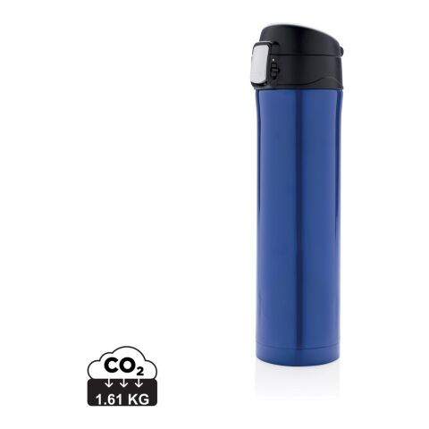 Bouteille 450ml verrouillage facile en plastique recyclé RCS bleu | sans marquage | non disponible | non disponible